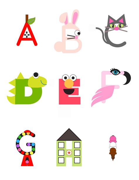 Free Printable Letter Crafts (Just Print, Cut And Paste!).